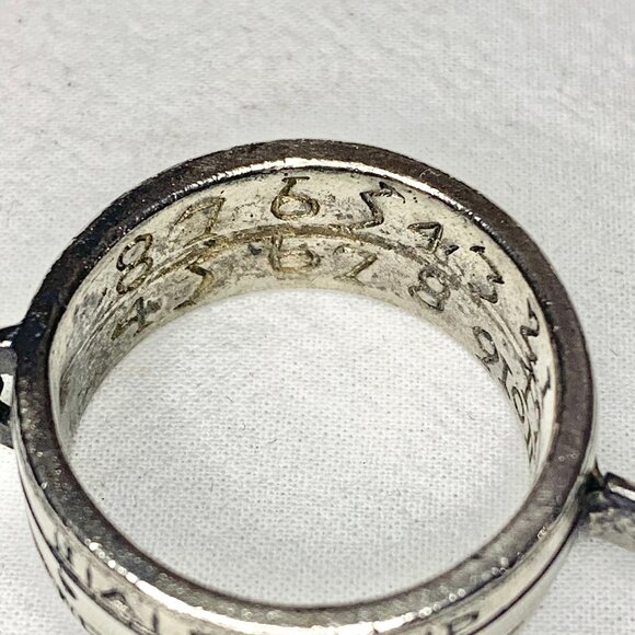Rare 1721 Silver Perpetual Calendar Ring Dated ANNO 1721 Unique Antique Jewelry - Picture 5 of 11